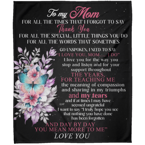 To My Mom | Fleece Blanket