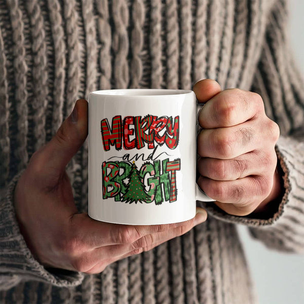 Merry And Bright  | ceramic mug
