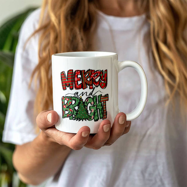 Merry And Bright  | ceramic mug