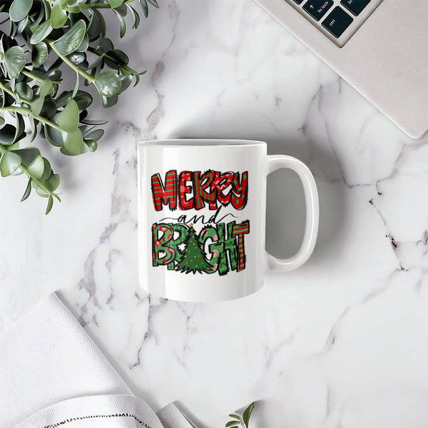 Merry And Bright  | ceramic mug