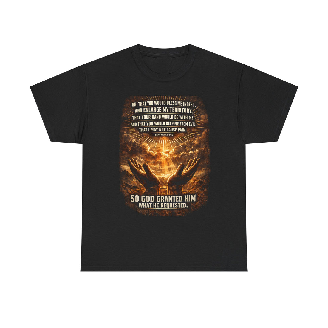 Christian Prayer T-Shirt — "So God Granted Him What He Requested" Inspirational Faith Tee
