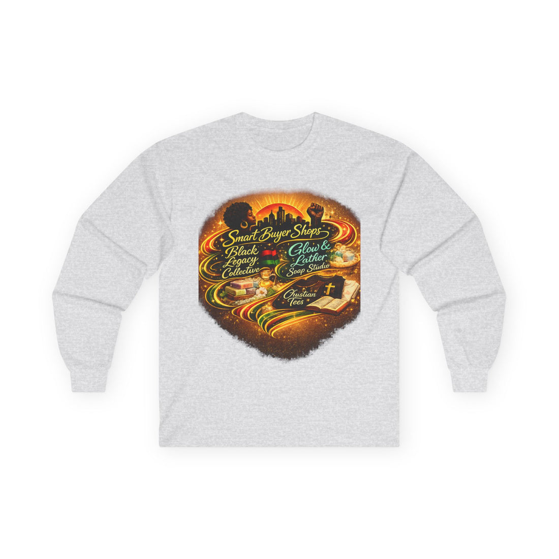 Smart Buyer Shop Long Sleeve Tee — Smart Buyer Shop Logo Shirt