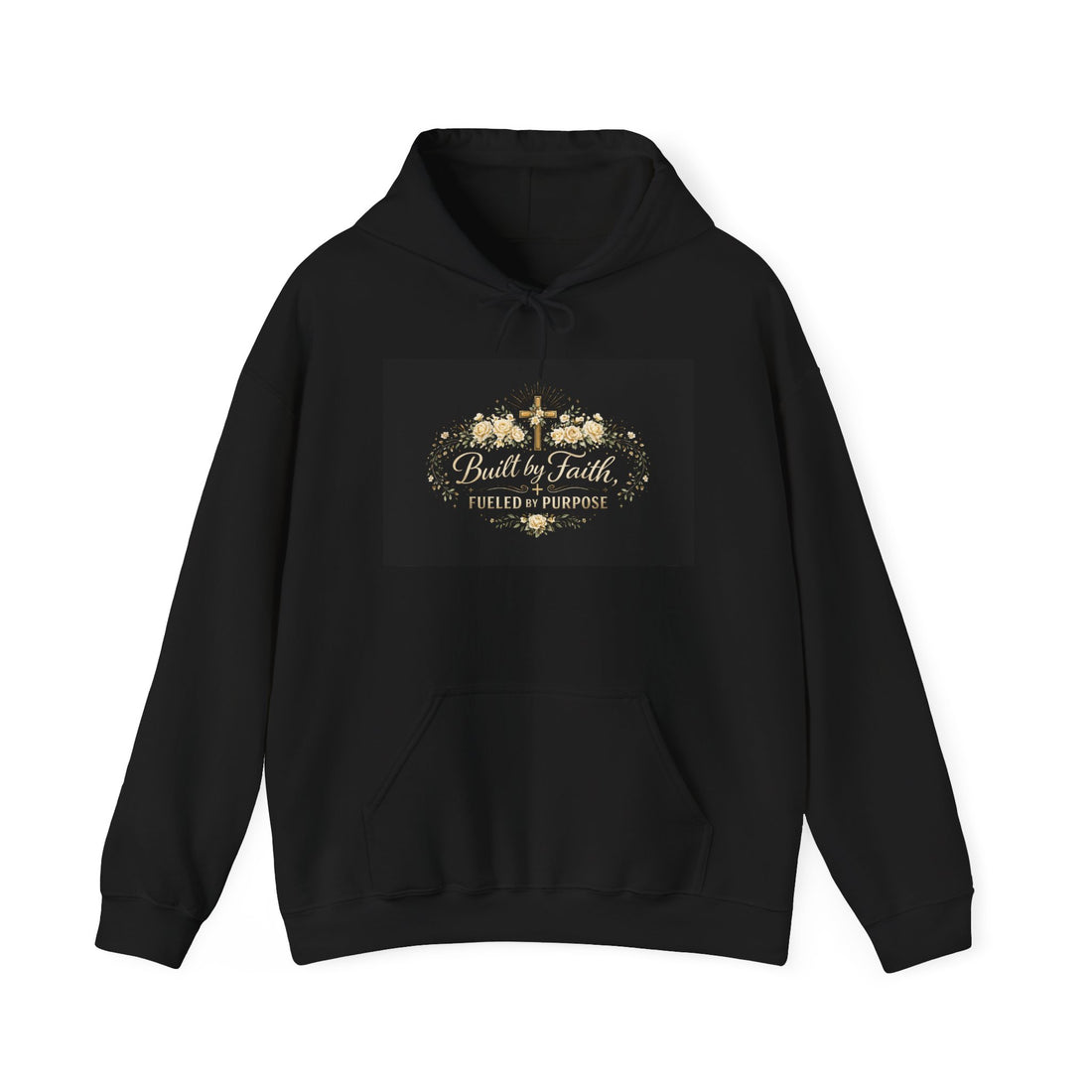 Built by Faith Christian Hoodie — Inspirational Faith-Based Pullover