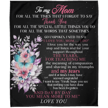 To My Mom | Fleece Blanket