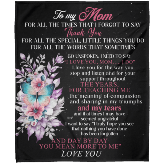 To My Mom | Fleece Blanket