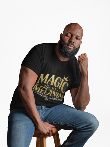 Magic in My Melanin Tee – • Gold Script Black Pride Tee • Black Legacy Collective