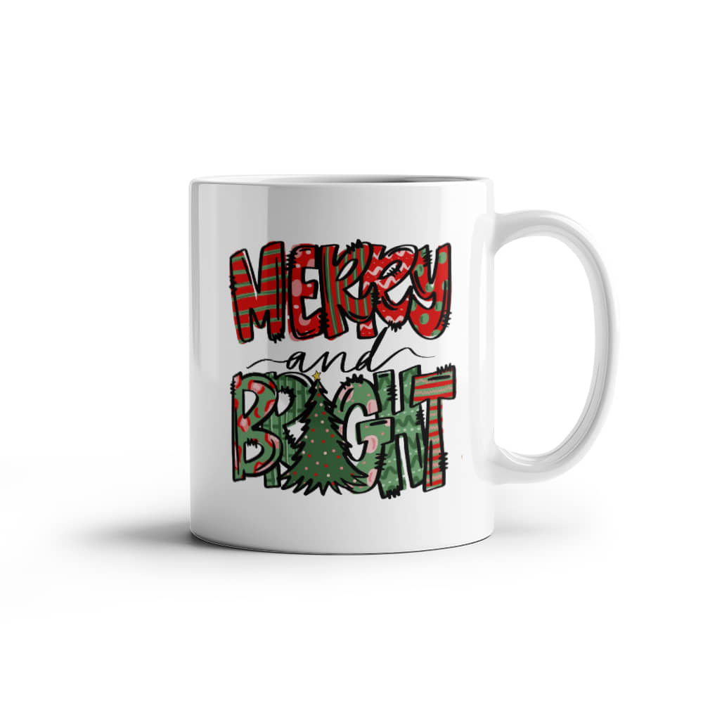 Merry And Bright  | ceramic mug